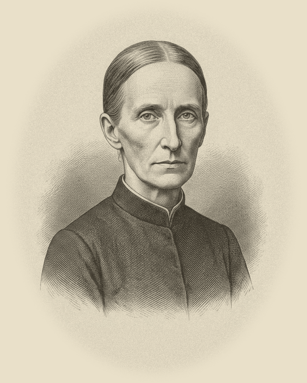 Engraved portrait of Justice Perpetua Slate.
